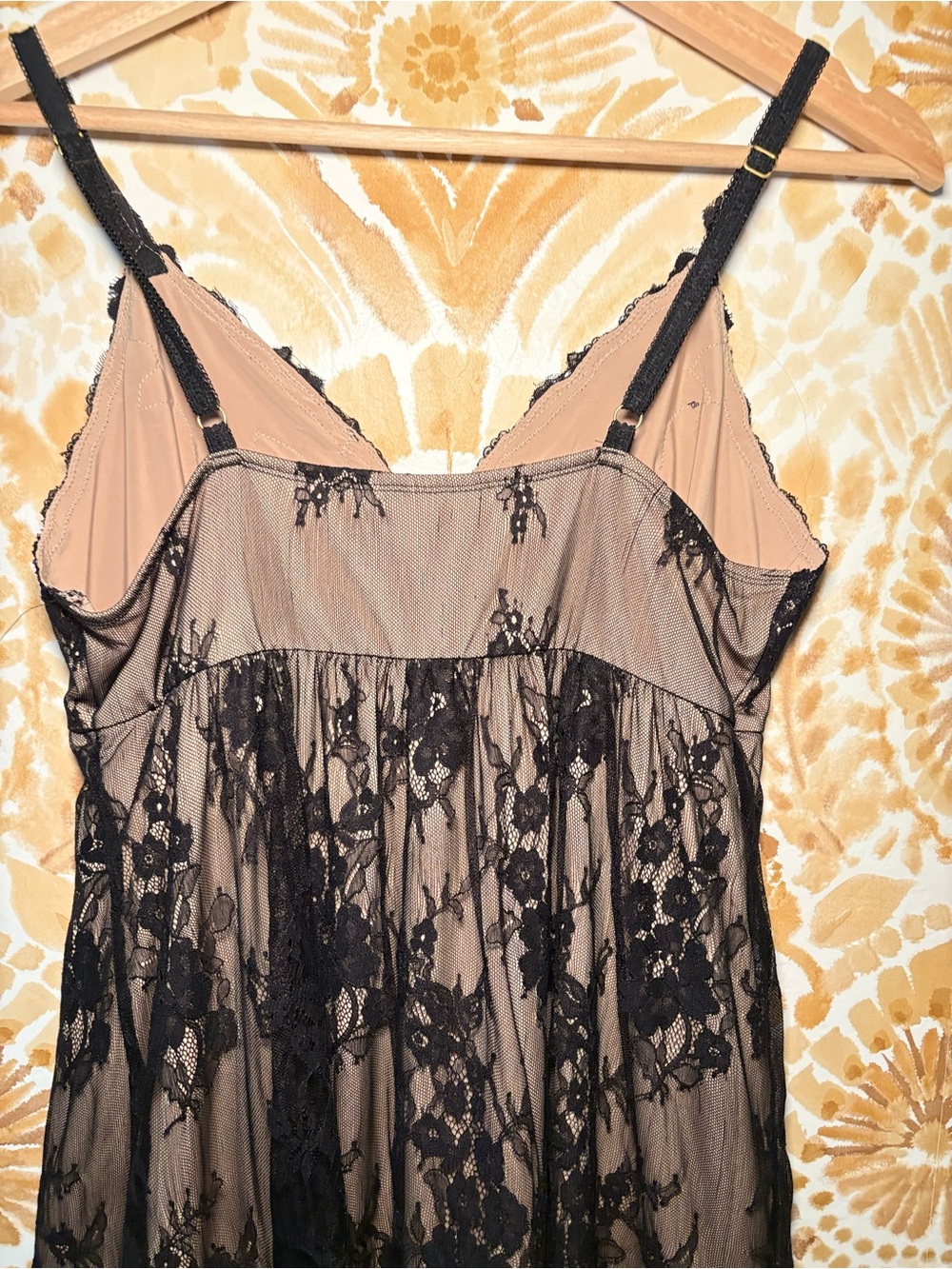 Soma Floral Lace Chemise Dress L Romantic Feminine Soft Girl - Picture 9 of 10